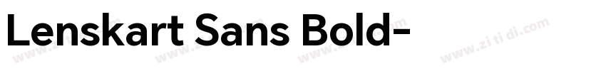 Lenskart Sans Bold字体转换